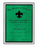Daydra B Certificate of Appreciation NC 2009